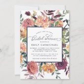Invitation Rustique Bloom Bridal Showback (Devant)