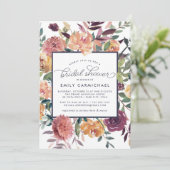 Invitation Rustique Bloom Bridal Showback (Debout devant)