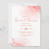 Invitation Rustique Boho Aquarelle Fête des mariées en terre (Devant)