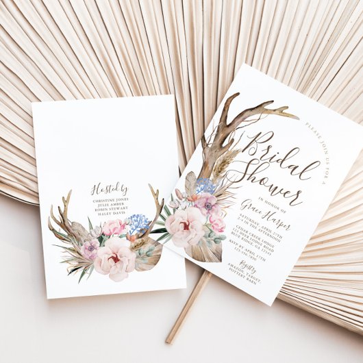 Invitation Rustique Boho Bridal