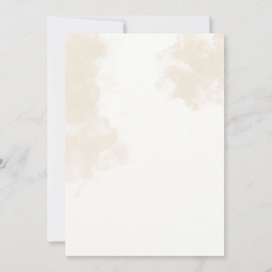 Invitation Rustique Boho Daisy Mariage (Dos)