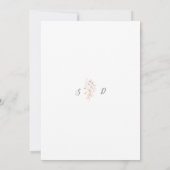Invitation Rustique Boho d'automne Mariage d'aquarelle (Dos)