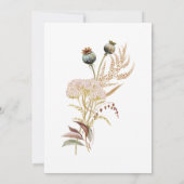 Invitation Rustique Boho Delicate Automne Fleur sauvage Maria (Dos)