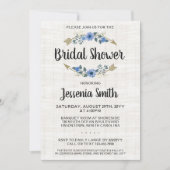 Invitation Rustique Boho Flèches Floral Douche nuptiale Invit (Devant)