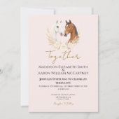 Invitation Rustique Boho Mariage campagnard (Devant)