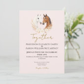 Invitation Rustique Boho Mariage campagnard (Debout devant)