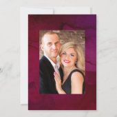 Invitation Rustique Boho Plum Rouge Vin Dégustation Couples D (Dos)