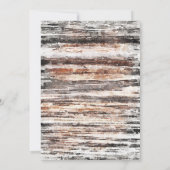 Invitation Rustique Bois rose Floral géométrique Bridal High  (Dos)