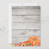 Invitation Rustique Bois Thanksgiving Friendsgiving Invitatio (Dos)