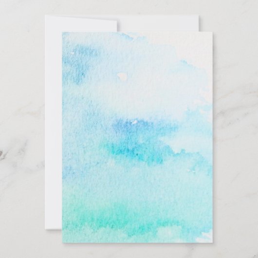 Invitation Rustique botanique aquarelle feuille mariage invit (Dos)