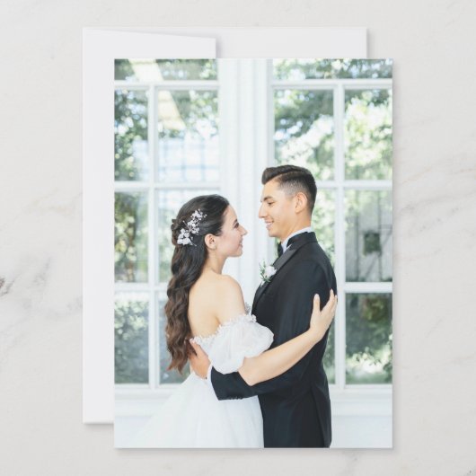 Invitation Rustique Botanique Eucalyptus Mariage photo (Dos)