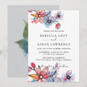 Invitation Rustique Botanique Eucalyptus Verdure Mariage Invi (Devant / Derrière)