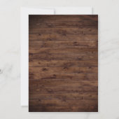 Invitation Rustique Bourgogne Floral Mason Lumières Mariage (Dos)