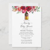 Invitation Rustique Bourgogne Rouge Aquarelle Drive Par Douch (Devant)