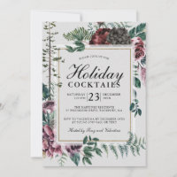 Rustique Bourgogne Rouge Floral Cocktails