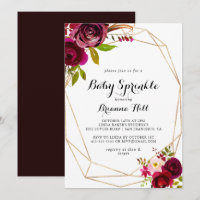 Rustique Brousse Bourgogne Floral Baby Sprinky