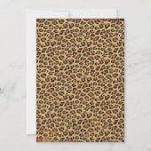Invitation Rustique Brown Leopard Burlap Grunge 30e anniversa (Dos)