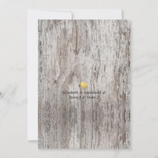 Invitation Rustique Burlap Blanche dentelle Floral Grange Fêt (Dos)