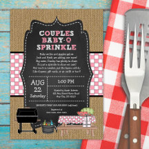 Rustique Burlap Fille Couples Bébé Q Sprinkw Douch