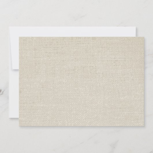 Invitation Rustique Burlap Mason Jar Mariage Fleur sauvage (Dos)