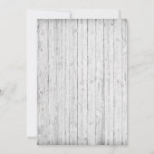 Invitation Rustique Burlap String éclaire Élégant Mariage pho (Dos)