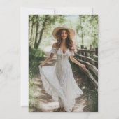 Invitation Rustique Burnt Orange Terracotta Fête des mariées (Dos)