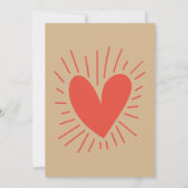 Invitation Rustique Burnt Terracotta & Tan Anniversaire (Dos)