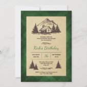 Invitation Rustique Cabine Anniversaire (Devant)
