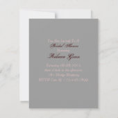 Invitation rustique campagne fleurie mason jar douche nuptial (Dos)
