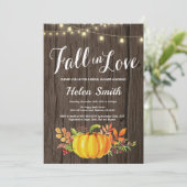 Invitation Rustique Chaîne d'automne éclaire l'invitation de  (Debout devant)