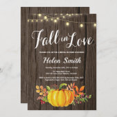 Invitation Rustique Chaîne d'automne éclaire l'invitation de  (Devant / Derrière)