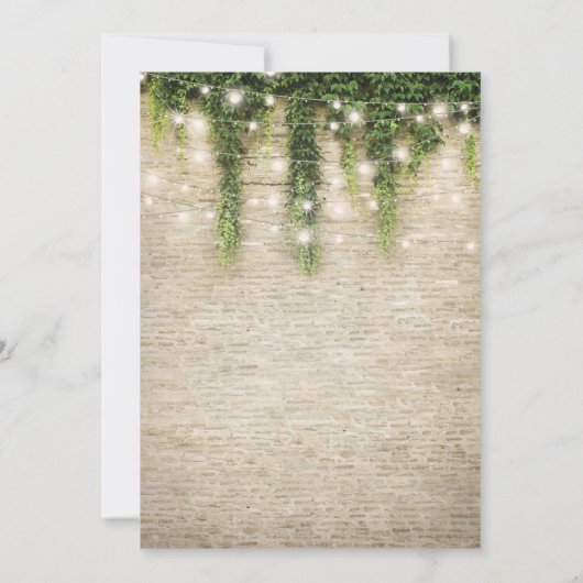 Invitation Rustique Château de Pierre Église Mariage Fête des (Dos)