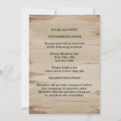 Invitation Rustique Château Éclairage de l'église de pierre M (Dos)