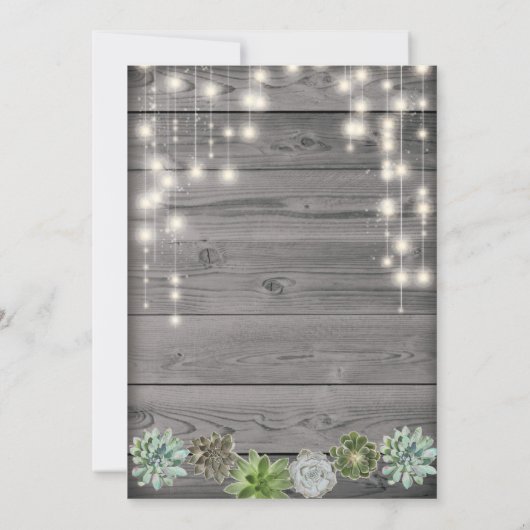 Invitation Rustique Chic (Dos)