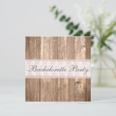 Invitation rustique chic minable de partie de (Debout devant)