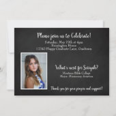 Invitation Rustique Christian Graduation Bible Verse Photo (Dos)