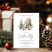 Invitation Rustique Christmas Holiday Tree