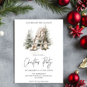 Invitation Rustique Christmas Holiday Tree