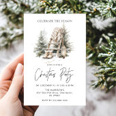 Invitation Rustique Christmas Holiday Tree