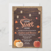 Invitation Rustique Citrouille Automne (Devant)