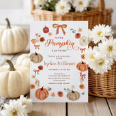 Invitation Rustique Citrouilles d'automne et Baby shower de v