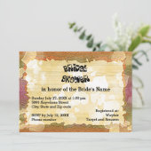 Invitation Rustique Coeurs d'automne et Fête des mariées d'im (Debout devant)