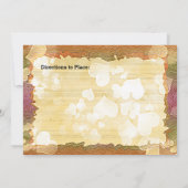 Invitation Rustique Coeurs d'automne et Fête des mariées d'im (Dos)