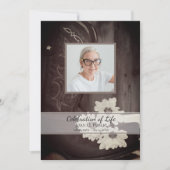 Invitation Rustique Cowboy Boots Daisies Célébration de la vi (Devant)