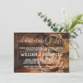 Invitation Rustique Cowboy Casquette Memorial Service Faire-p (Debout devant)