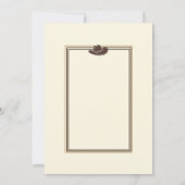 Invitation Rustique Cowboy Country Western Frame 70e annivers (Dos)