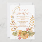 Invitation rustique d'automne d'invitation de (Devant)