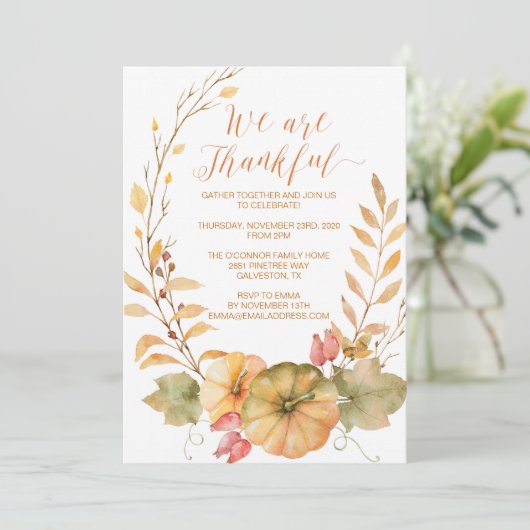 Invitation rustique d'automne d'invitation de (Debout devant)