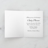 Invitation rustique de baby shower de pot de maçon (Intérieur)