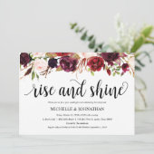 Invitation rustique de brunch de mariage de (Debout devant)